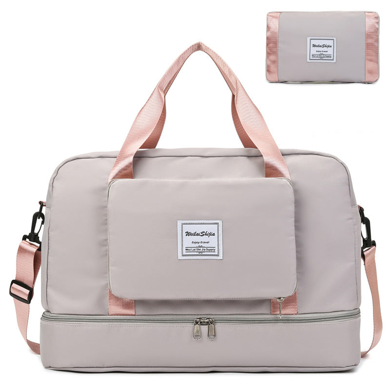 Foldable Women's Travel Duffel Bag - Versatile Sports and Gym Tote Solution