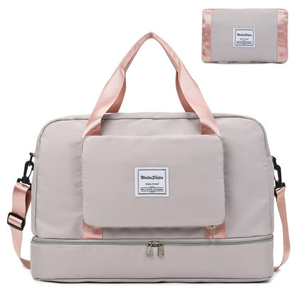Foldable Women's Travel Duffel Bag - Versatile Sports and Gym Tote Solution