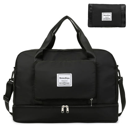 Foldable Women's Travel Duffel Bag - Versatile Sports and Gym Tote Solution