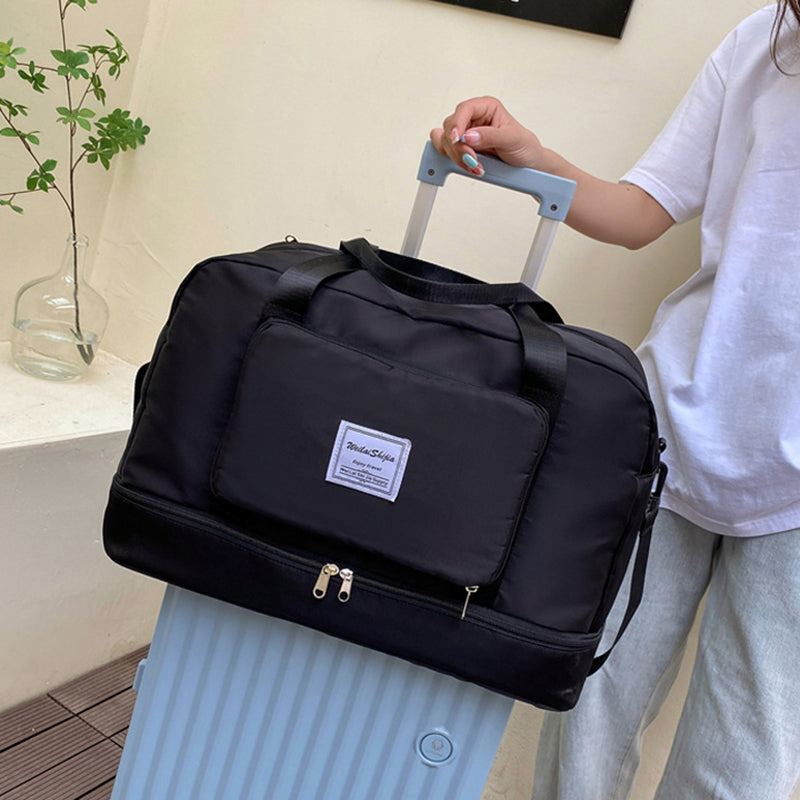 Foldable Women's Travel Duffel Bag - Versatile Sports and Gym Tote Solution