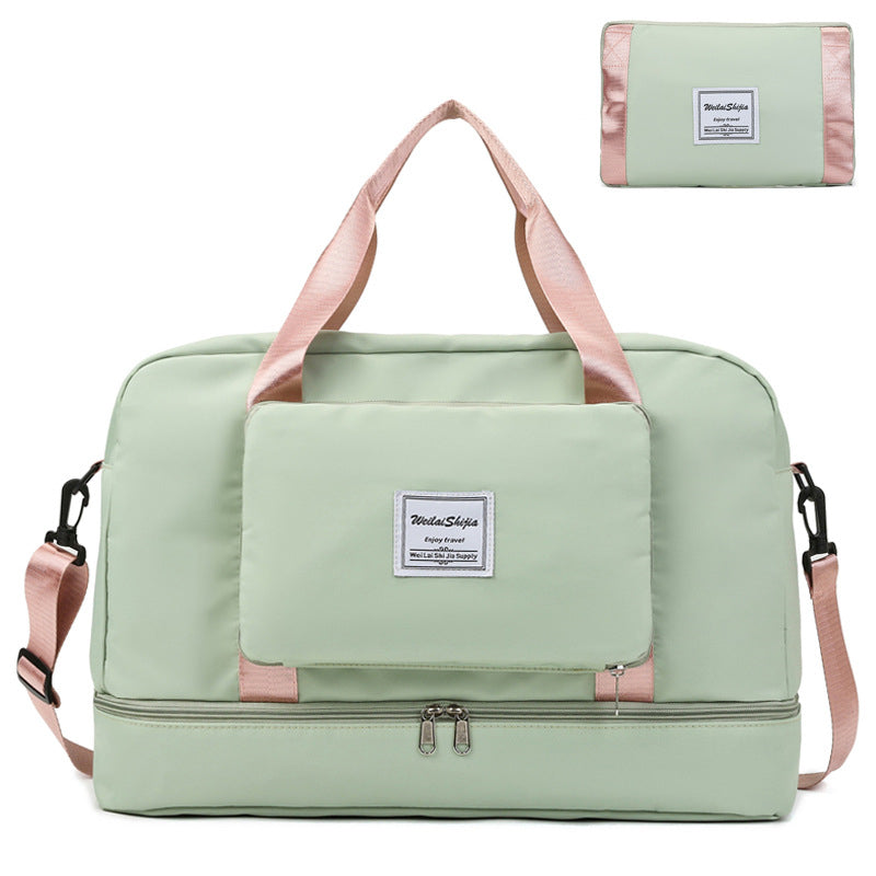 Foldable Women's Travel Duffel Bag - Versatile Sports and Gym Tote Solution