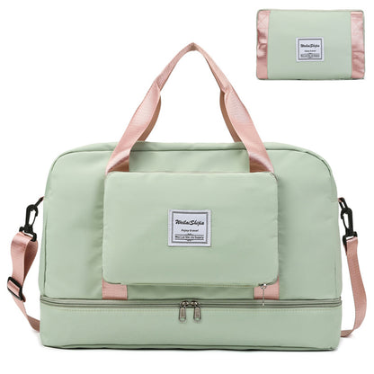 Foldable Women's Travel Duffel Bag - Versatile Sports and Gym Tote Solution