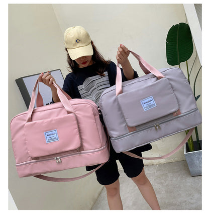 Foldable Women's Travel Duffel Bag - Versatile Sports and Gym Tote Solution