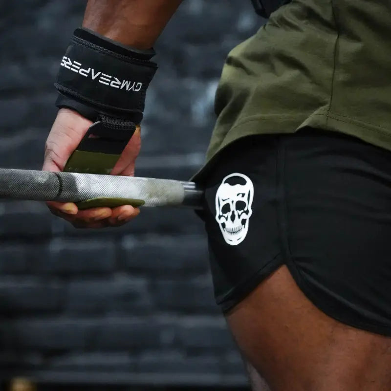Gymreapers Heavy-Duty Lifting Hooks - OD Green, for Deadlifting, Rowing and Pulling Exercises