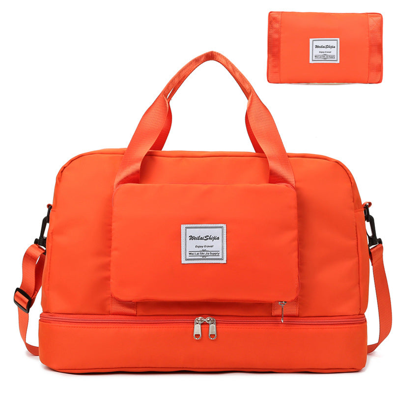 Foldable Women's Travel Duffel Bag - Versatile Sports and Gym Tote Solution