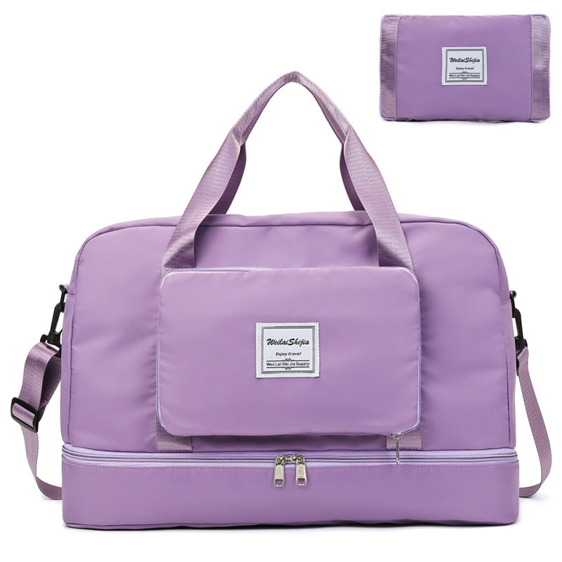 Foldable Women's Travel Duffel Bag - Versatile Sports and Gym Tote Solution