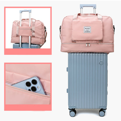 Foldable Women's Travel Duffel Bag - Versatile Sports and Gym Tote Solution